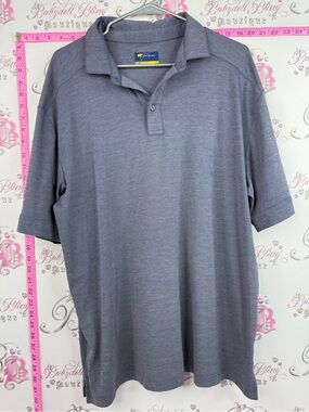 Jack Nicklaus top tshirt  Bay Men's Heather Gray Polo Shirt